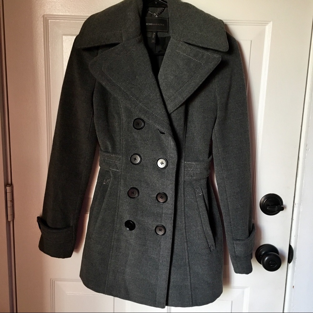 BCBGMAXAZRIA “Finn” Peacoat in Charcoal Gray🌟EUC - Picture 2 of 16